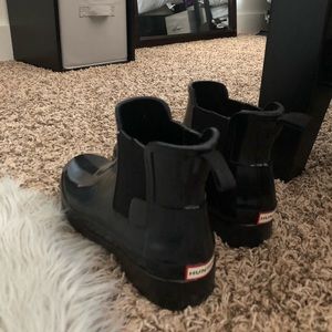 Hunter Chelsea glossy boots